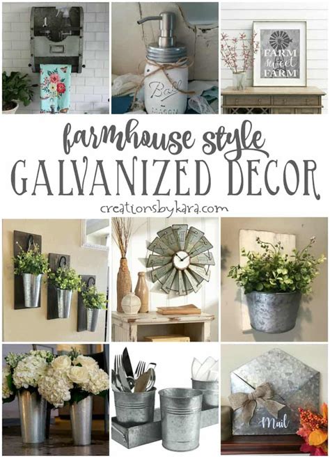 galvanized metal farmhouse decor